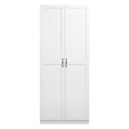 Manhattan Comfort Hopkins Storage Closet 2.0 in White 2GLF-WH